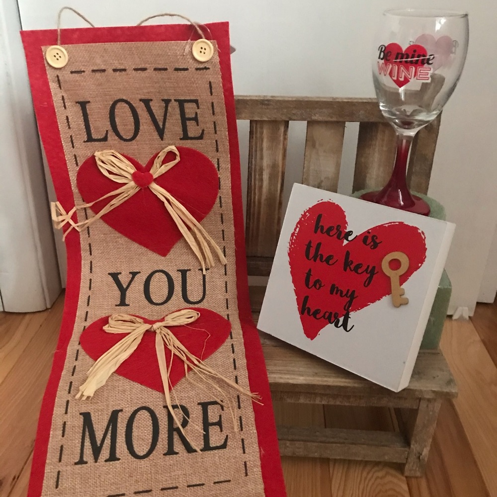 Valentine decor for tiered trays/Rae Dunn inspired
